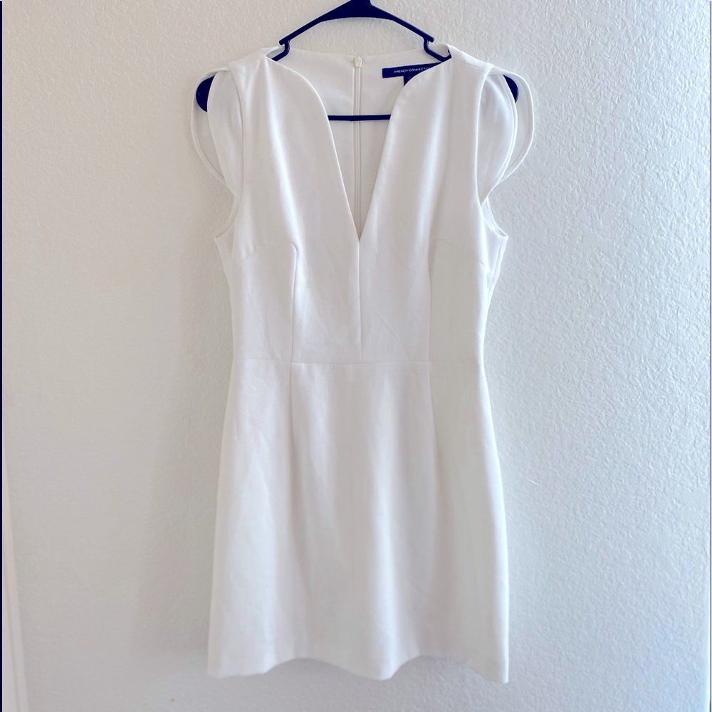 French Connection White Mini Dress Size 6